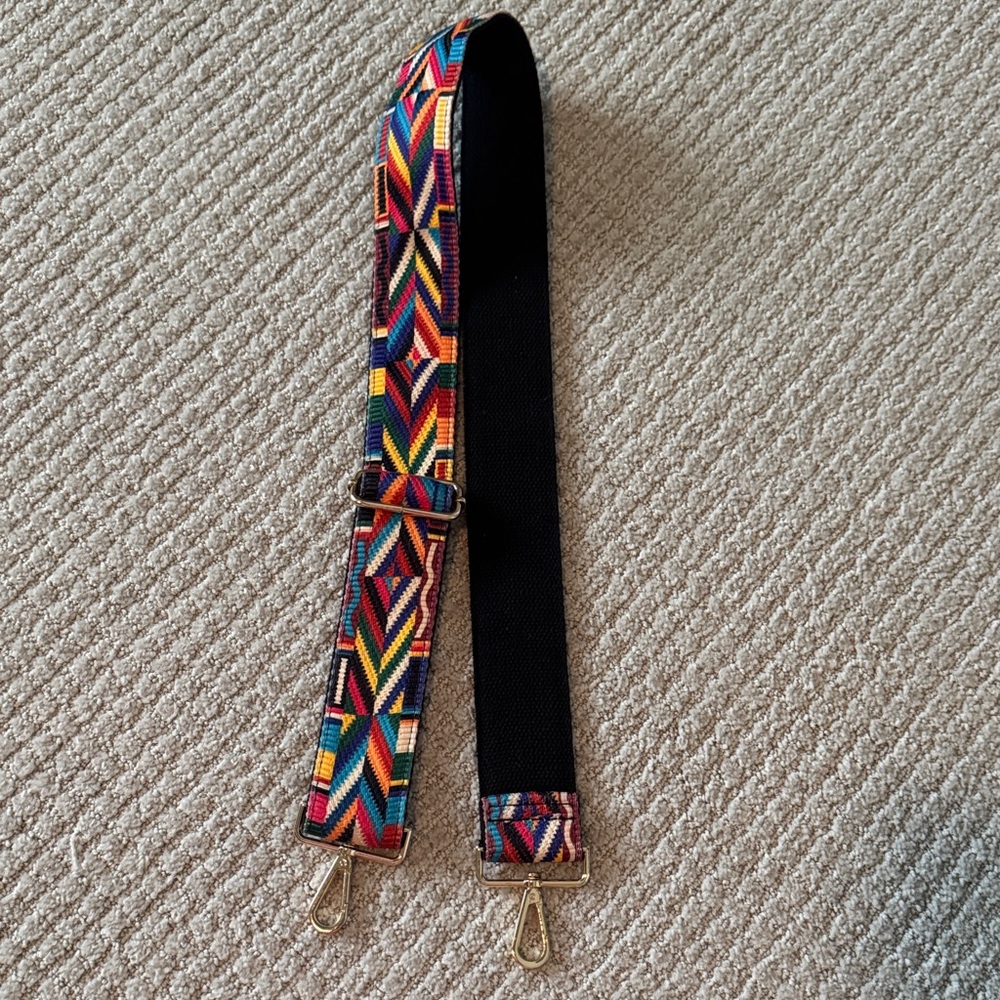 Colorful Geometric Bag Strap